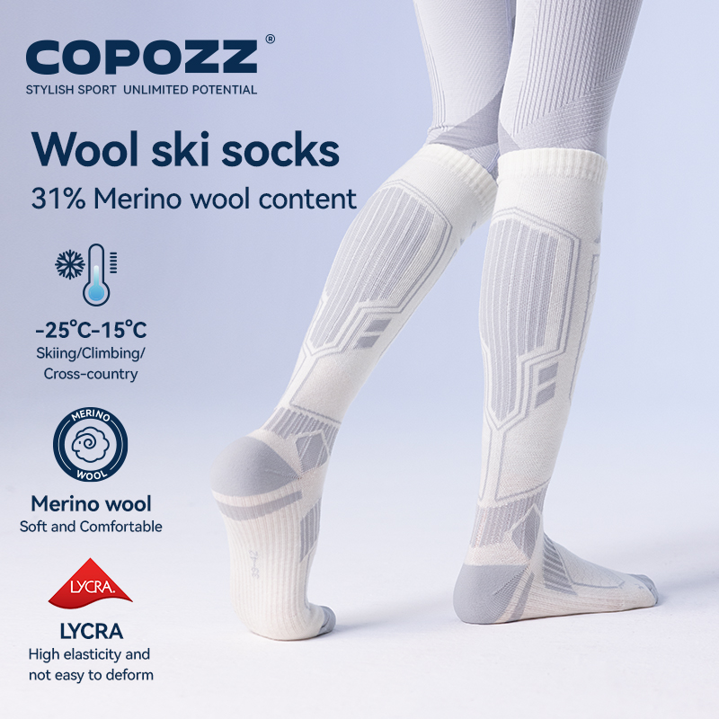 COPOZZ новые зимние лыжные нос – обзор и цена Thermal Sock Winter