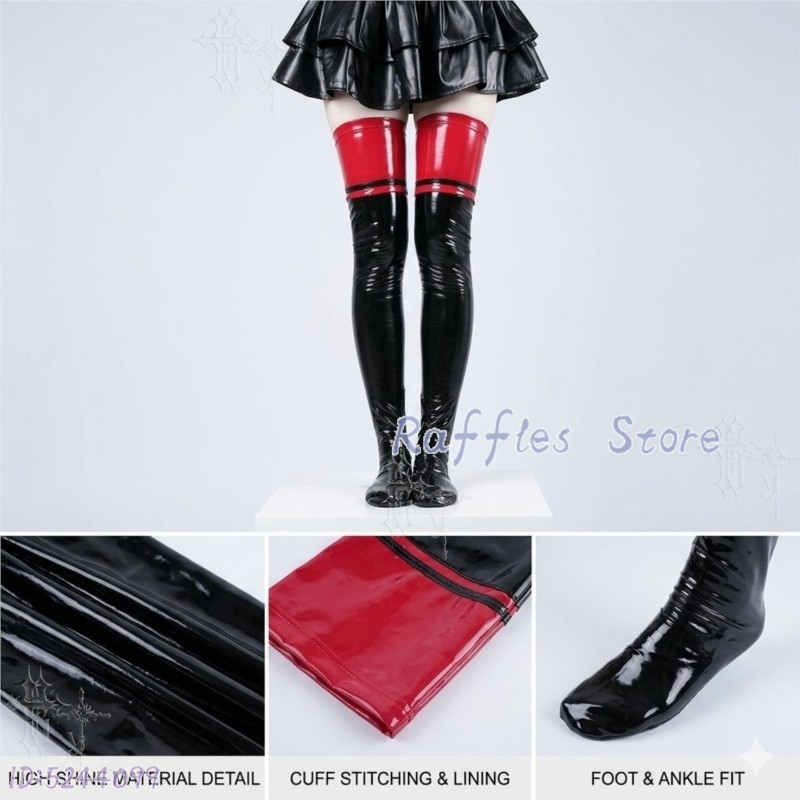 Глянцевые латексные чулки выше – обзор и цена Knee High Sock Women